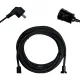 Удлинитель PROGIX PG116 1р/3м/1,5кВт/6А заземление, черный, ПВС 3х0.75