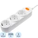 Удлинитель Power Cube 3р/3м с/з выкл 2200 Вт 10 А 3x0,75 (PC-2-3M)