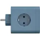 Тройник AGNI 4/220 + 2 USB + 1 Type C,синий(TP-WJ3U4E-C-blue)