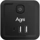Тройник AGNI 4/220 + 2 USB + 1 Type C,черный(TP-WJ3U4E-C-black)