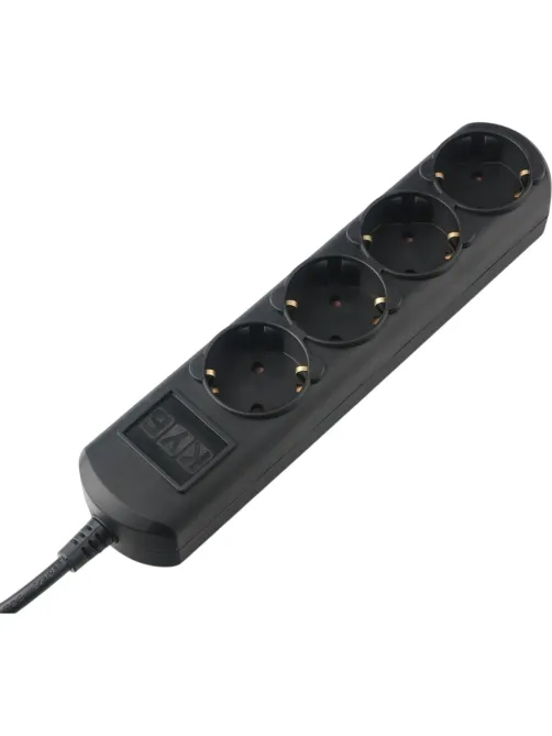 Удлинитель Power Cube 4р/5м без выкл 16А черн (PC-2B-5M)