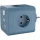 Тройник AGNI 4/220 + 2 USB + 1 Type C,синий(TP-WJ3U4E-C-blue)