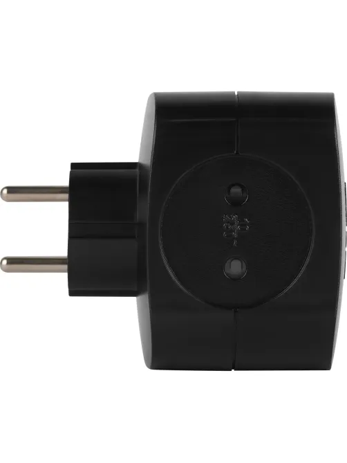 Разветвитель ЭРА SP-4-3USBAC-B 10А черный (Б0069084)