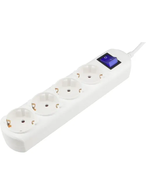 Удлинитель Power Cube 5 м, 4р с/з, с выкл.16А бел. (PC-5B-5M)