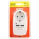 Переходник для розеток с USB портом СТАРТ С/А SA 1-ZD-2USB 10/60