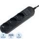Удлинитель Power Cube 3р/5м без выкл 16А черн (PC-6B-5M)