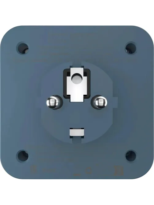 Тройник AGNI 4/220 + 2 USB + 1 Type C,синий(TP-WJ3U4E-C-blue)