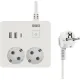 Удлинитель Power Cube, 2р/1.9м выкл.,3USB, 3.5кВт, 16А,3x1,0 белый(PC-1-2M)