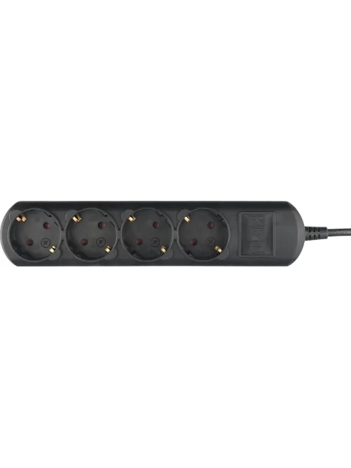 Удлинитель Power Cube 4р/5м без выкл 16А черн (PC-2B-5M)