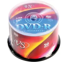 Носители информации DVD-R, 16x, VS, Cake/50, VSDVDRCB5001