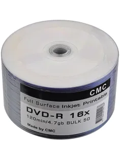 Носители информации CMC DVD-R 4,7 GB 16x Bulk/50 Full Ink Print