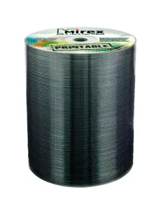 Носители информации DVD-R Printable, 16x, Mirex, Bulk/100, UL130028A1T
