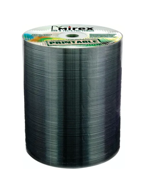 Носители информации DVD-R Printable, 16x, Mirex, Bulk/100, UL130028A1T