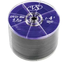 Носители информации DVD-RW, 4x, VS, Bulk/50, VSDVDRWB5001