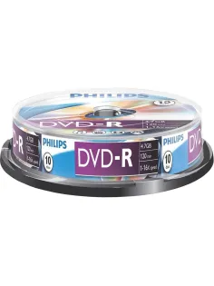 Носители информации DVD-R Philips (DM4S6B10F/97)4.7 Gb,16x,Cake Box 10шт/уп