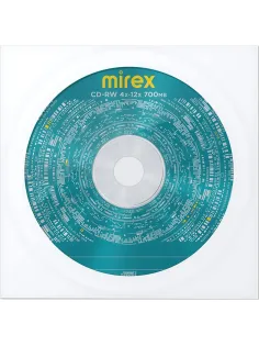 Носители информации CD-RW Mirex 700Mb 4x-12x в конверте 1/150 (UL121002A8C)