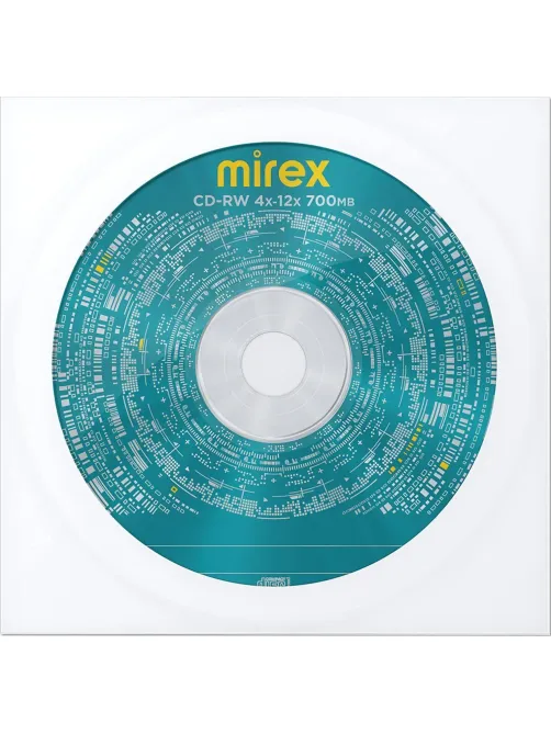 Носители информации CD-RW Mirex 700Mb 4x-12x в конверте 1/150 (UL121002A8C)