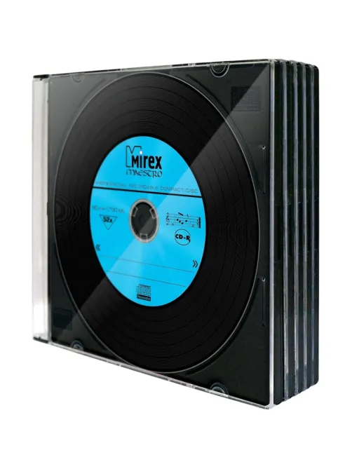 Носители информации CD-R, 52x, Mirex Maestro, Slim/5, UL120120A8F