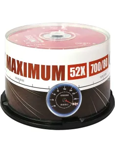 Носители информации CD-R, 52x, Mirex Maximum, Cake/50, UL120052A8B