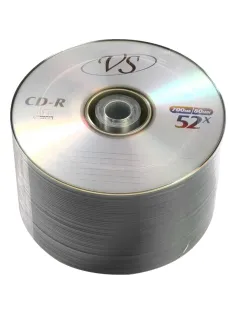 Носители информации CD-R, 52x, VS, Bulk/50, VSCDRB5003