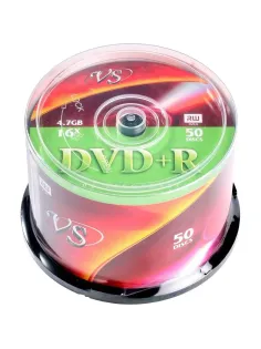 Носители информации DVD+R, 16x, VS, Cake/50, VSDVDPRCB5001