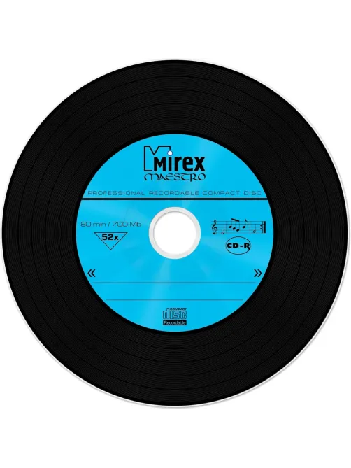Носители информации CD-R, 52x, Mirex Maestro, Slim/5, UL120120A8F