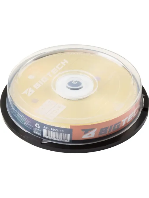 Носители информации Bigtech YDVDRB009 DVD+R 4,7 Гб/16х/10шт/уп (бокс)