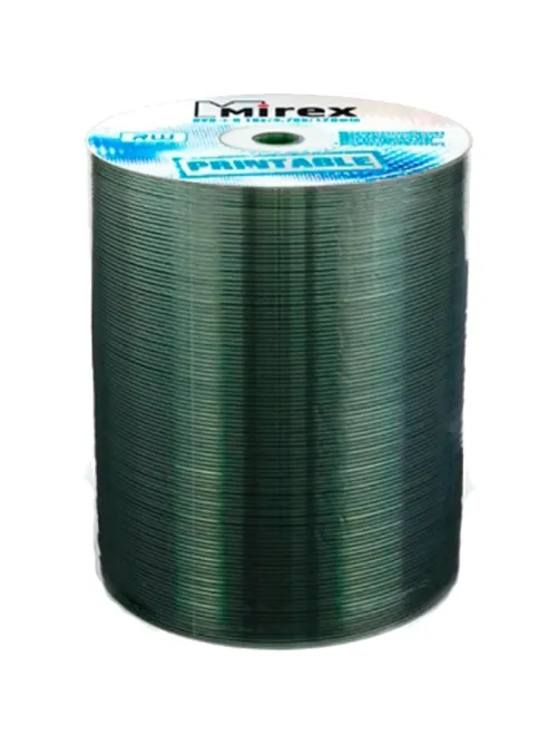 Носители информации DVD+R Printable, 16x, Mirex, Bulk/100, UL130029A1T