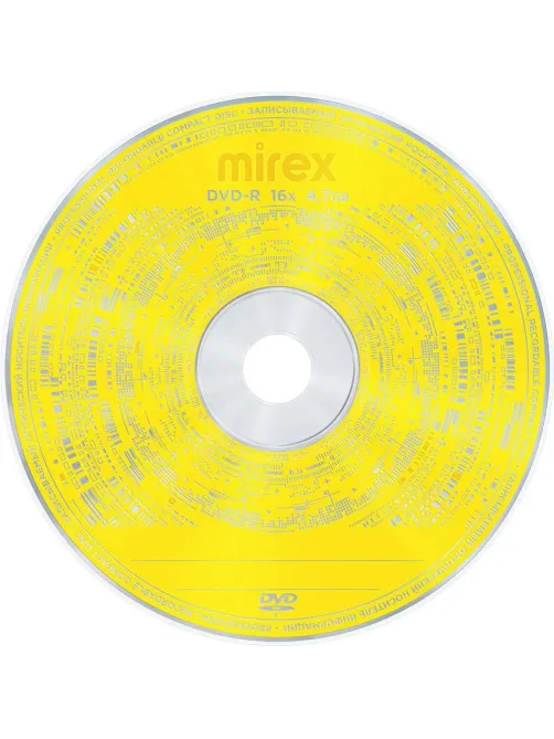 Носители информации DVD-R, 16x, Mirex, конверт/1, UL130003A1C