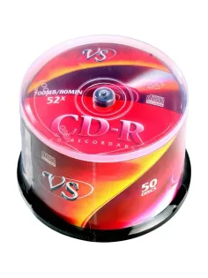 Носители информации CD-R, 52x, VS, Cake/50, VSCDRCB5001