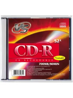 Носители информации CD-R 80 52x, VS, SL/5шт/уп Ink Print