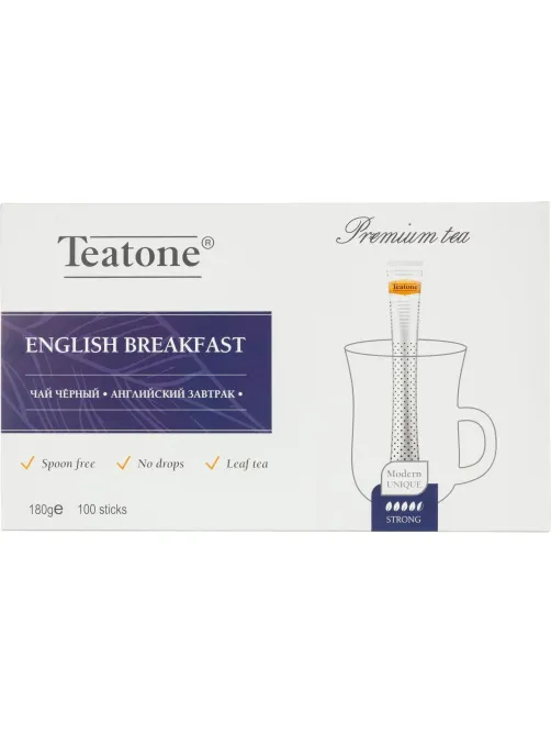 Чай Английский завтрак TEATONE черный, 1 уп.x 100 стиков