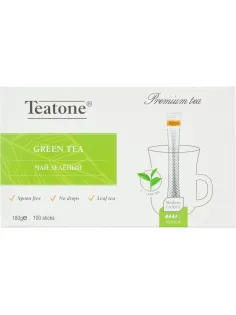Чай зеленый TEATONE в металл.стике, 100 шт/уп. 1241