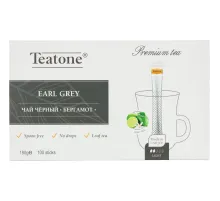 Чай Аромат бергамота TEATONE черный в металл.стике, 100шт/уп. 198
