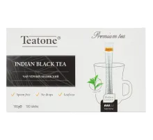 Чай черный индийский TEATONE в металл.стике, 100шт/уп. 1246