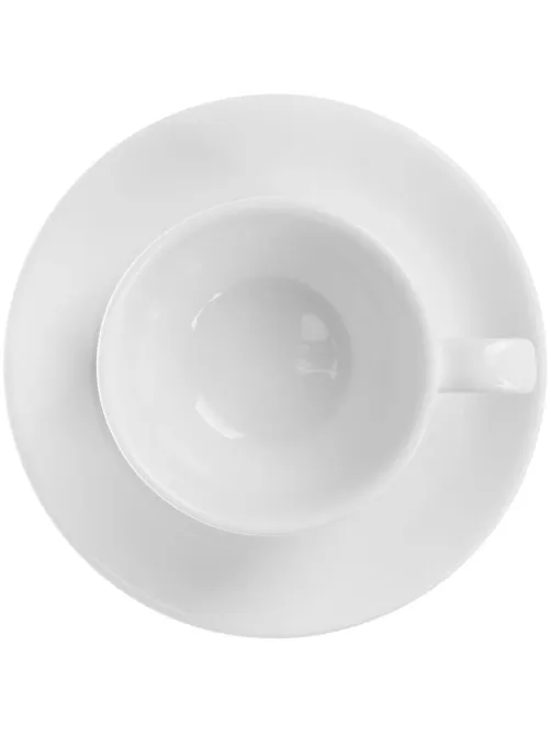 Кофейная пара Chan Wave Classic Шоко, фарфор, белый, 90мл, фк 875