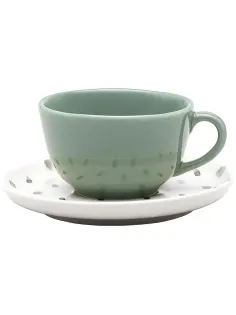 Чайная пара FLAT Shape SAMAMBAIA (чаш200мл,блюд14см)Oxford 136232,AO04-1C01