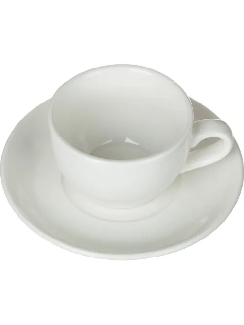 Кофейная пара Chan Wave Classic Шоко, фарфор, белый, 90мл, фк 875