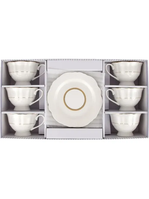 Набор чайный 12пр. White chic (6 персон) v=190мл (подарочная уп), 0970019