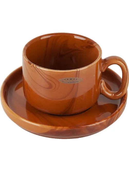 Набор чайный 8пр. Wooden Grain (4 персон) v=200мл (фарфор), 1730306
