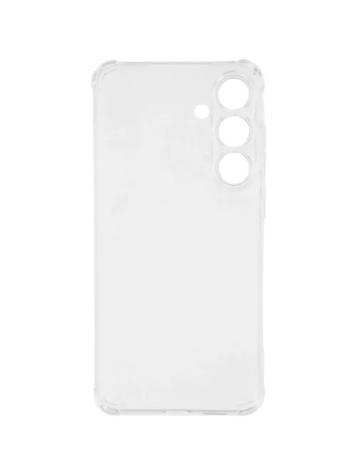 Чехол накладка PERO силикон для Samsung S25 Plus прозрачный усиленный