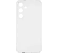 Чехол накладка PERO силикон для Samsung S25 Plus прозрачный усиленный