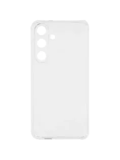 Чехол накладка PERO силикон для Samsung S25 Plus прозрачный усиленный