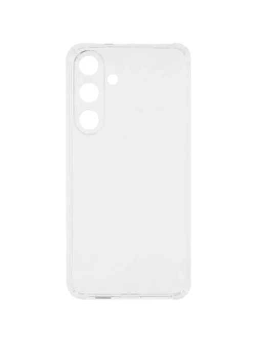 Чехол накладка PERO силикон для Samsung S25 Plus прозрачный усиленный