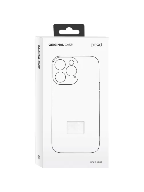 Чехол клип-кейс PERO силик. для Apple iPhone 17 Pro Max прозрачн. усиленный