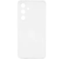 Чехол накладка PERO силикон для Samsung S24 FE прозрачный усиленный