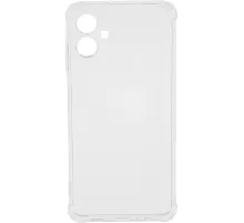 Чехол накладка PERO силикон для Samsung A06 прозрачный усиленный