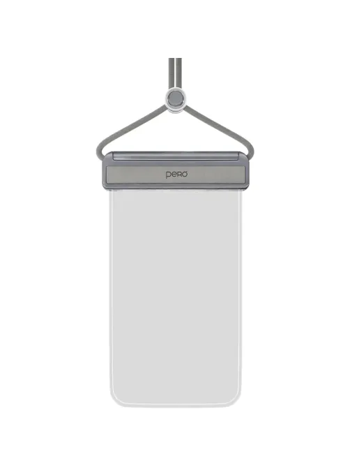 Чехол PERO влагозащитный для смартфона SB04 WATERPROOF BAG серый