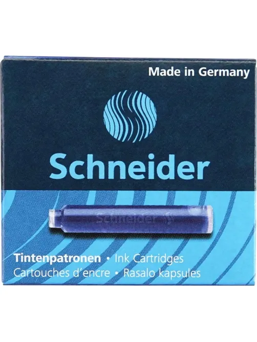 Картридж чернильный для перьевой ручки  SCHNEIDER син. 6шт./уп. Германия