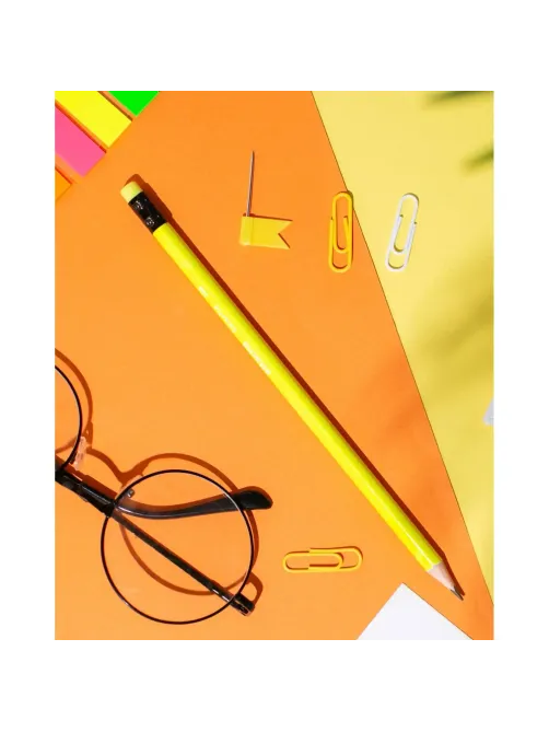 Карандаш чернографитный Attache Colorful! HB заточ.,с ласт.
